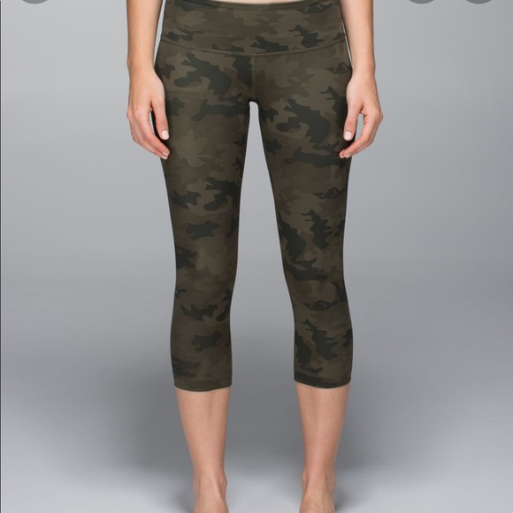 Lululemon Wunder Under Green Camo Print - Picture 2 of 12